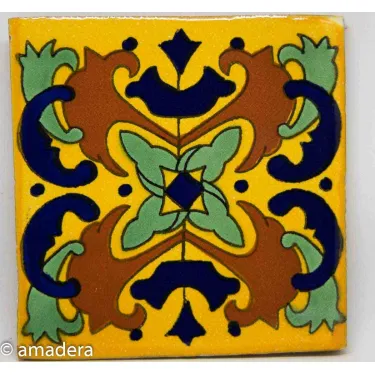 Cabochon azulejos mexicain