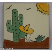 Petit azulejos mexicain C573