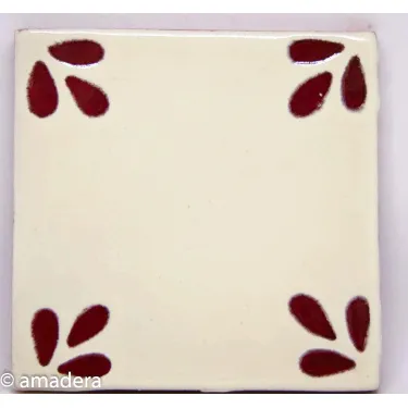 Cabochon carrelage décoré