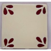 Cabochon carrelage décoré