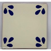 Cabochon azulejos décoré