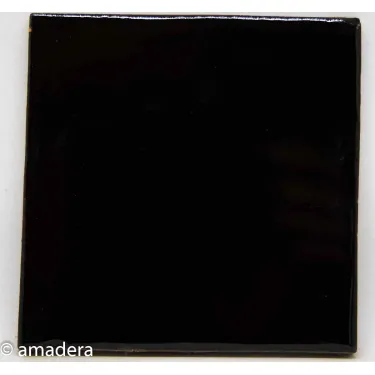 azulejos carrelage unis noir
