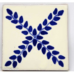 Azulejos mexicain Arbor Azule blanc