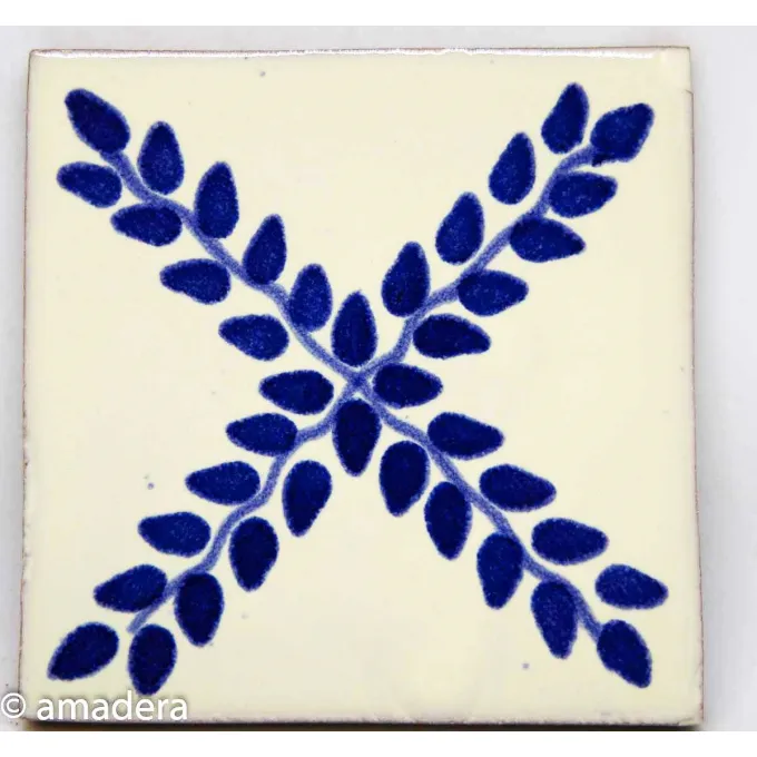 Azulejos mexicain Arbor Azule blanc