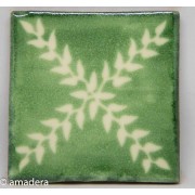 Carrelage azulejos Arbor Blanc Vert
