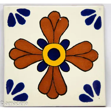 Cabochon azulejos mexicain S
