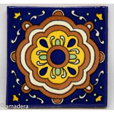 Carrelage mural azulejos - Faïence mexicaine colorée et originale