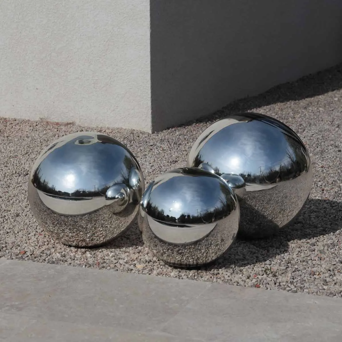 Boules décoratives en verre