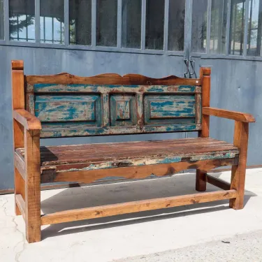 Grand banc bois recyclé
