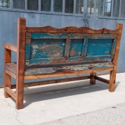 Grand banc artisanal en bois