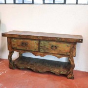 Meuble console en pin
