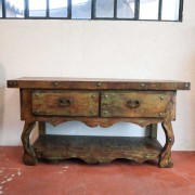 Meuble console rangement avec tiroirs