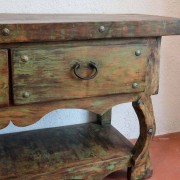 Console en pin mobilier mexicain