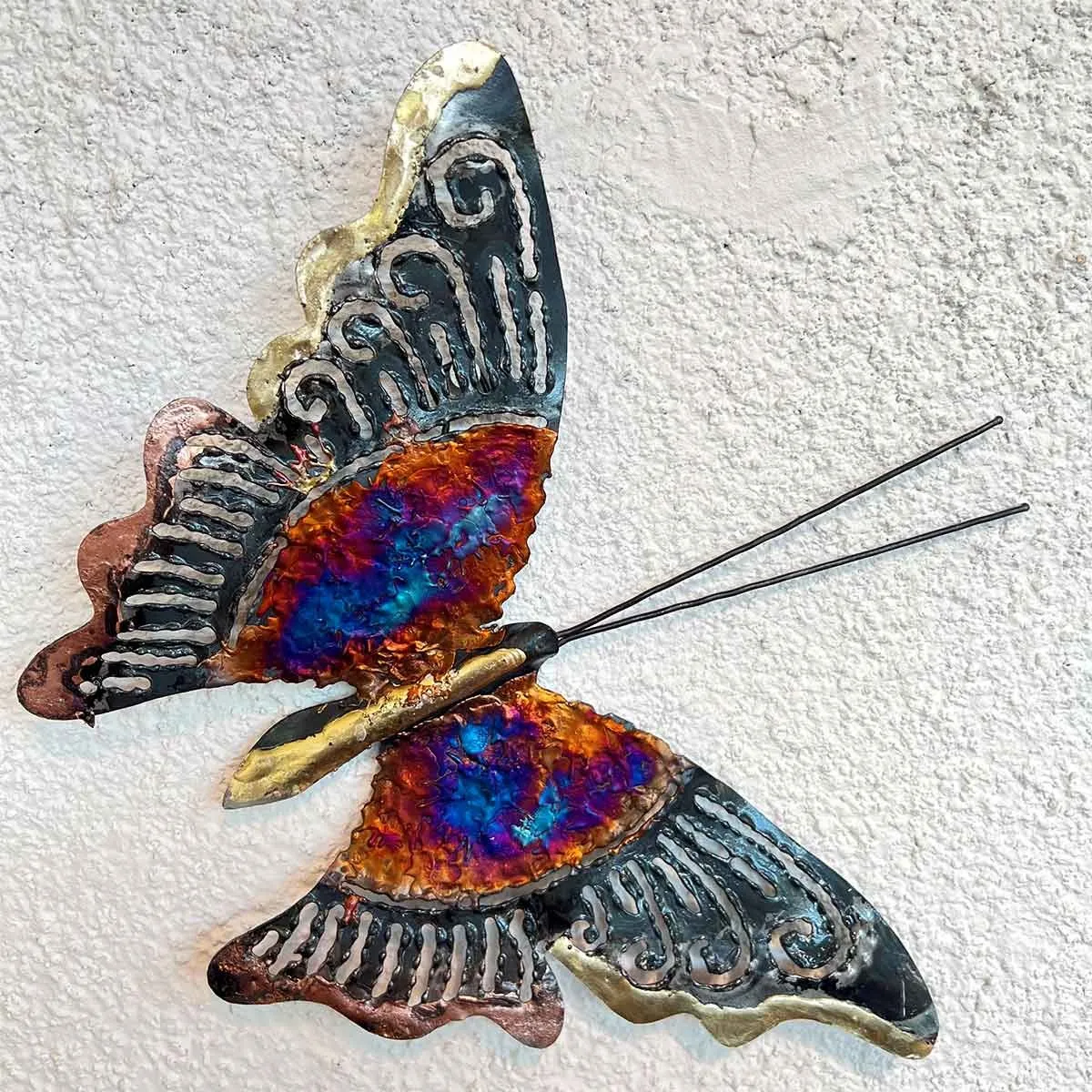 Décorez vos murs avec les papillon en métal et cuivre - Amadera Taille 17  cm x 28 cm