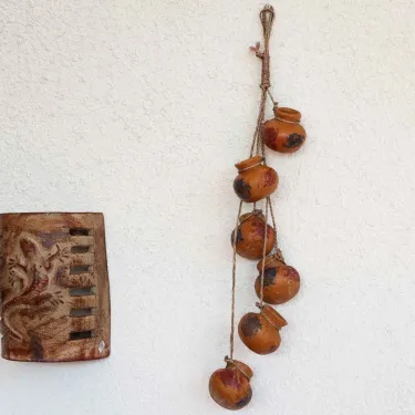 Suspension petits pots décoration murale