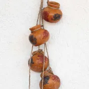 Suspension petit pots terre cuite