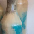 jarres bleues en terre cuite