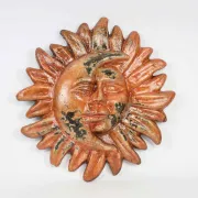 Eclipse en terre cuite déco murale