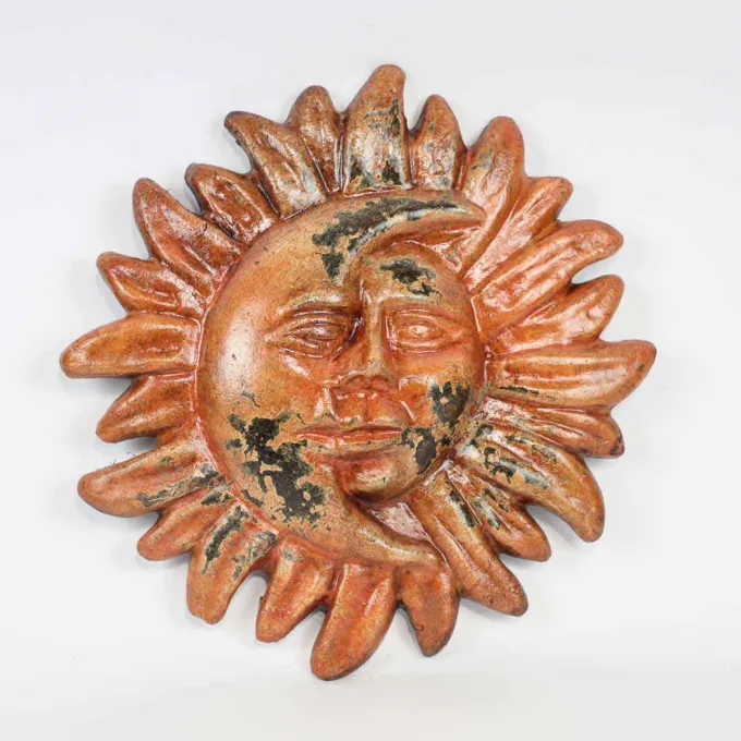 Eclipse en terre cuite déco murale