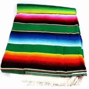 couverture mexicaine verte