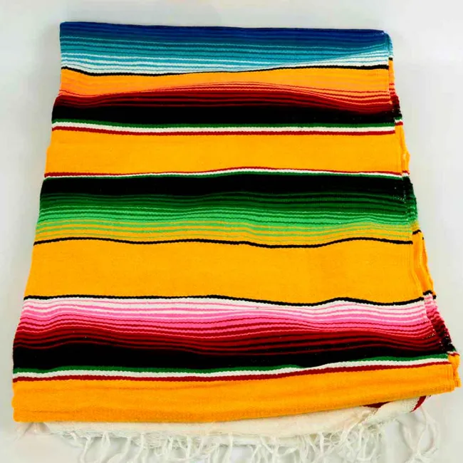 couverture mexicaine colorée