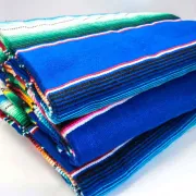 Couverture mexicaine bleue