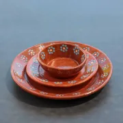 Vaisselle mexicaine grandes assiettes en terre cuite mexicaine