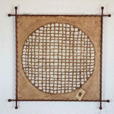 Tableaux végétal sur cadre en fer forgé