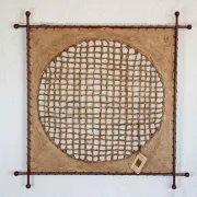 Tableaux végétal sur cadre en fer forgé