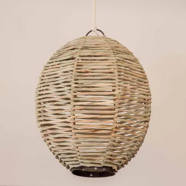 suspension luminaire en fibres naturelles