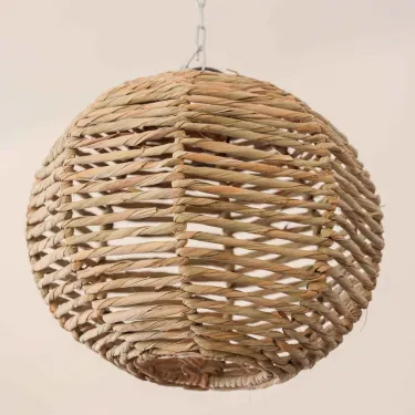 lustre suspendu fibre naturelle