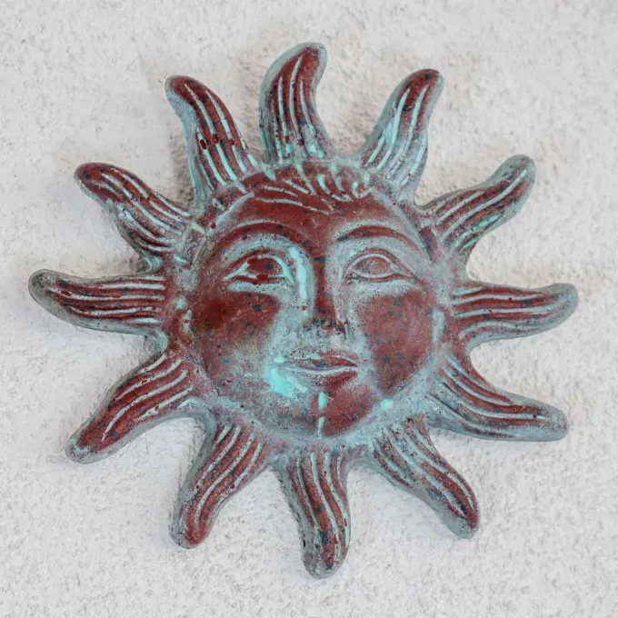Soleil déco en terre cuite