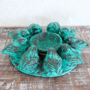 Mangeoire terre cuite déco jardin
