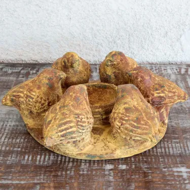 Mangeoire terre cuite déco jardin