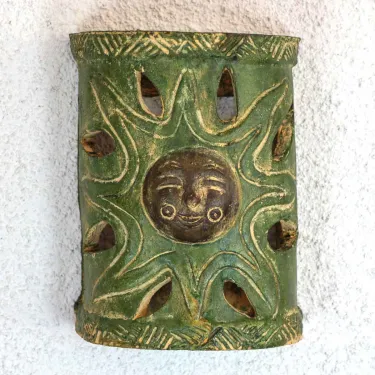 Applique déco murale en terre cuite