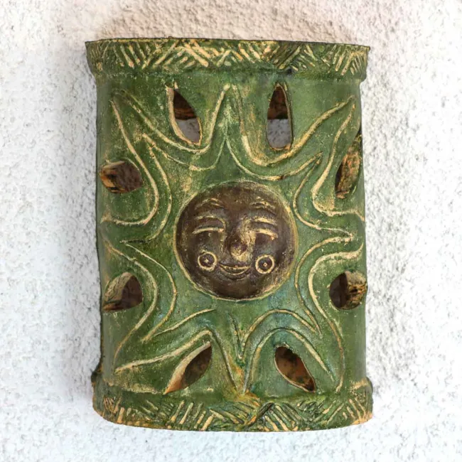 Applique déco murale en terre cuite