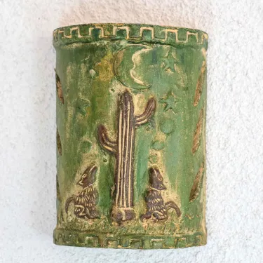 Applique en terre cuite pour décoration murale - Artisanat mexicain