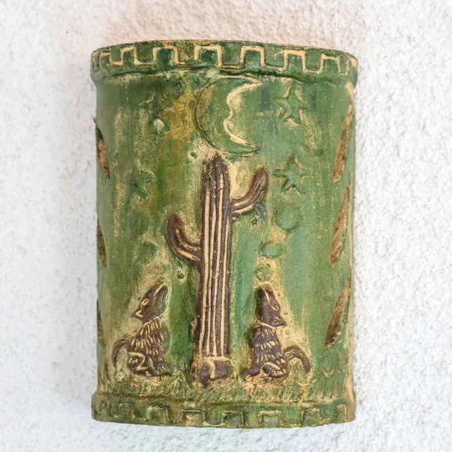 Applique en terre cuite pour décoration murale - Artisanat mexicain