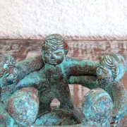 bougeoir mexicain en terre cuite