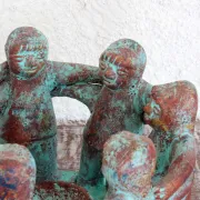 Porte bougie terre cuite la ronde des amis