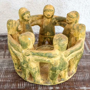 Porte bougie terre cuite artisanat mexicain
