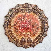 Grand calendrier mexicain décoration murale