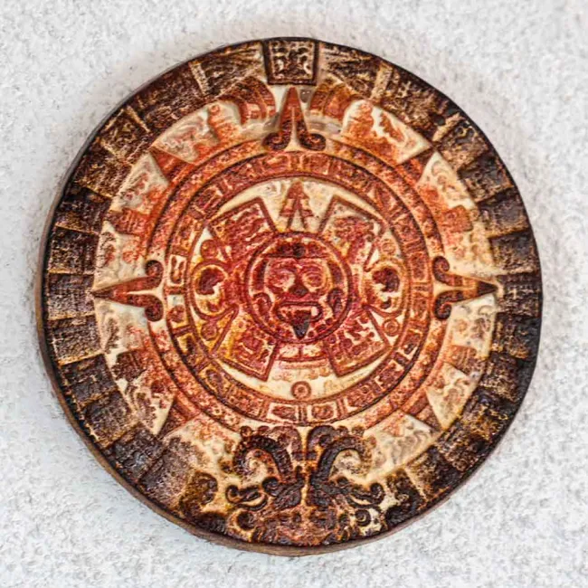 Déco murale terre cuite calendrier maya