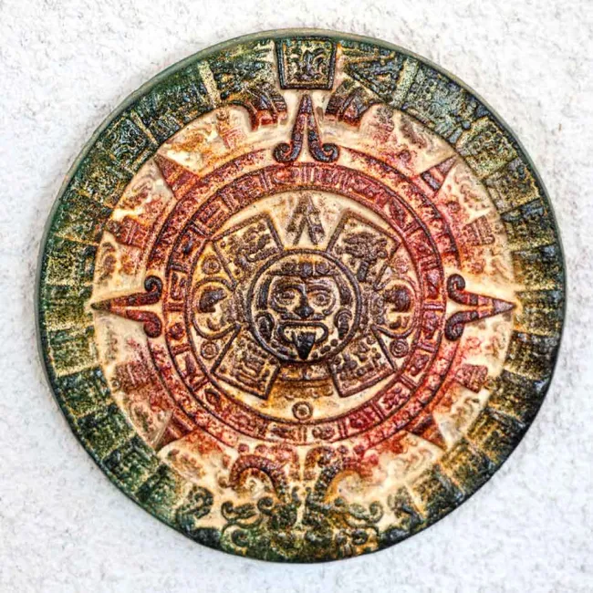 Calendrier mexicain déco murale
