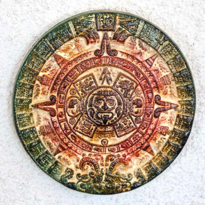 Calendrier mexicain déco murale