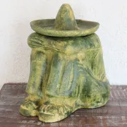 Statue mexicaine terre cuite déco jardin