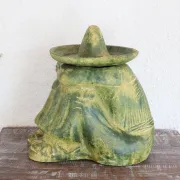 Statuette mexicaine terre cuite déco extérieure