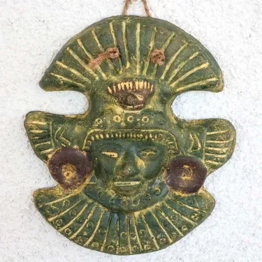 Masque mexicain décoration murale intérieure et extérieure