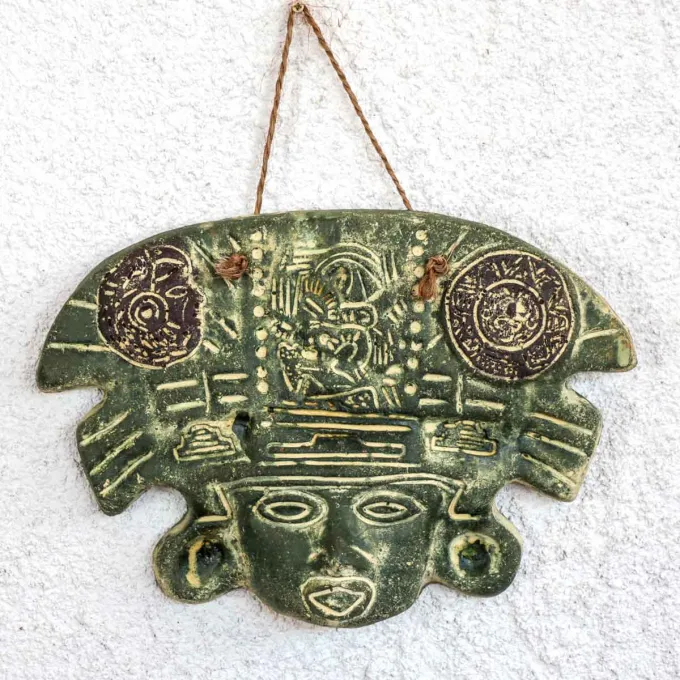Grand masque mexicain décoration murale