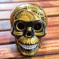 tête de mort céramique mexicaine peinte à la main